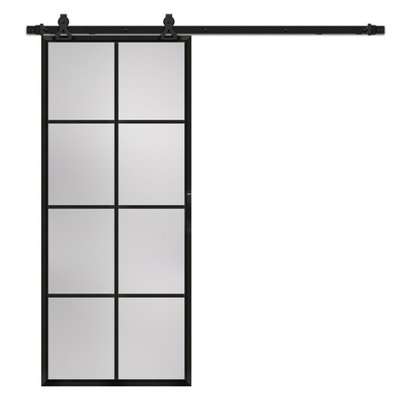 RENIN Renin 36 in. x 84 in. Tribeca 8-Lite Barn Door Kit BD074A14BA1TGE36084